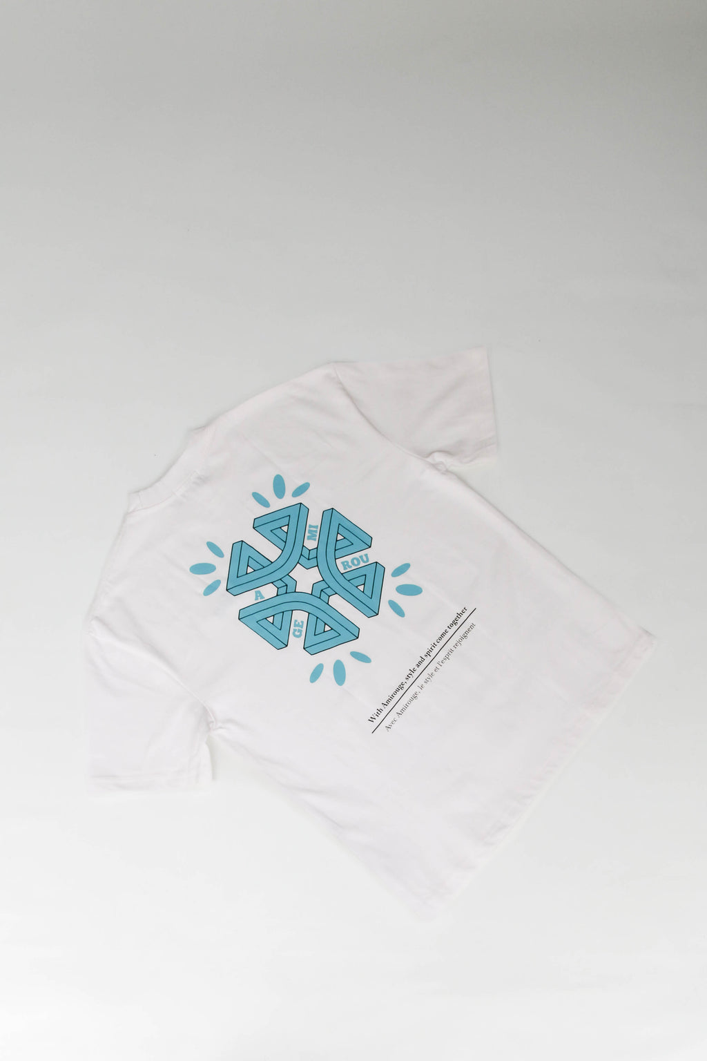 Depth Logo T-shirt White with Blue