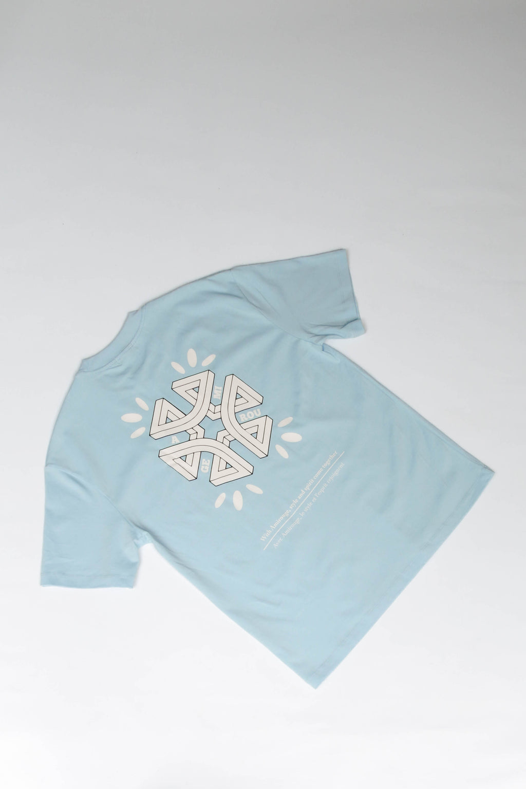 Depth Logo T-shirt Baby Blue
