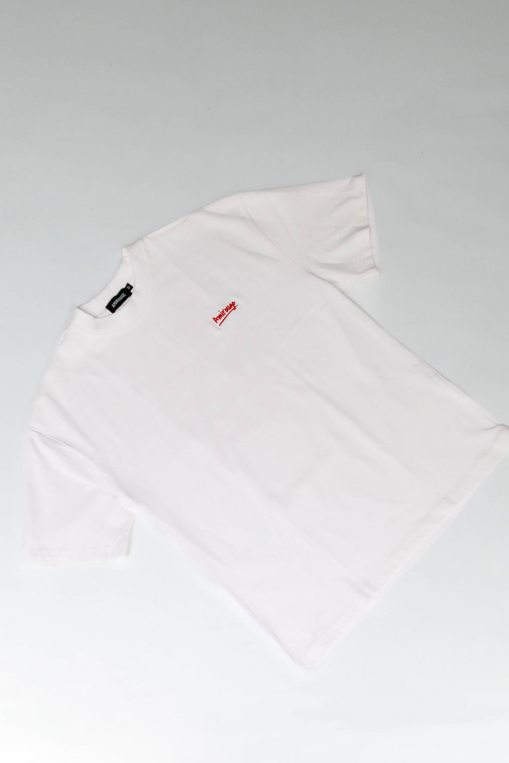 Depth Logo T-shirt White with Red