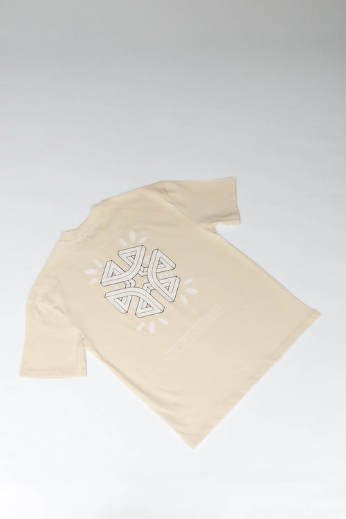 Depth Logo T-shirt Crème