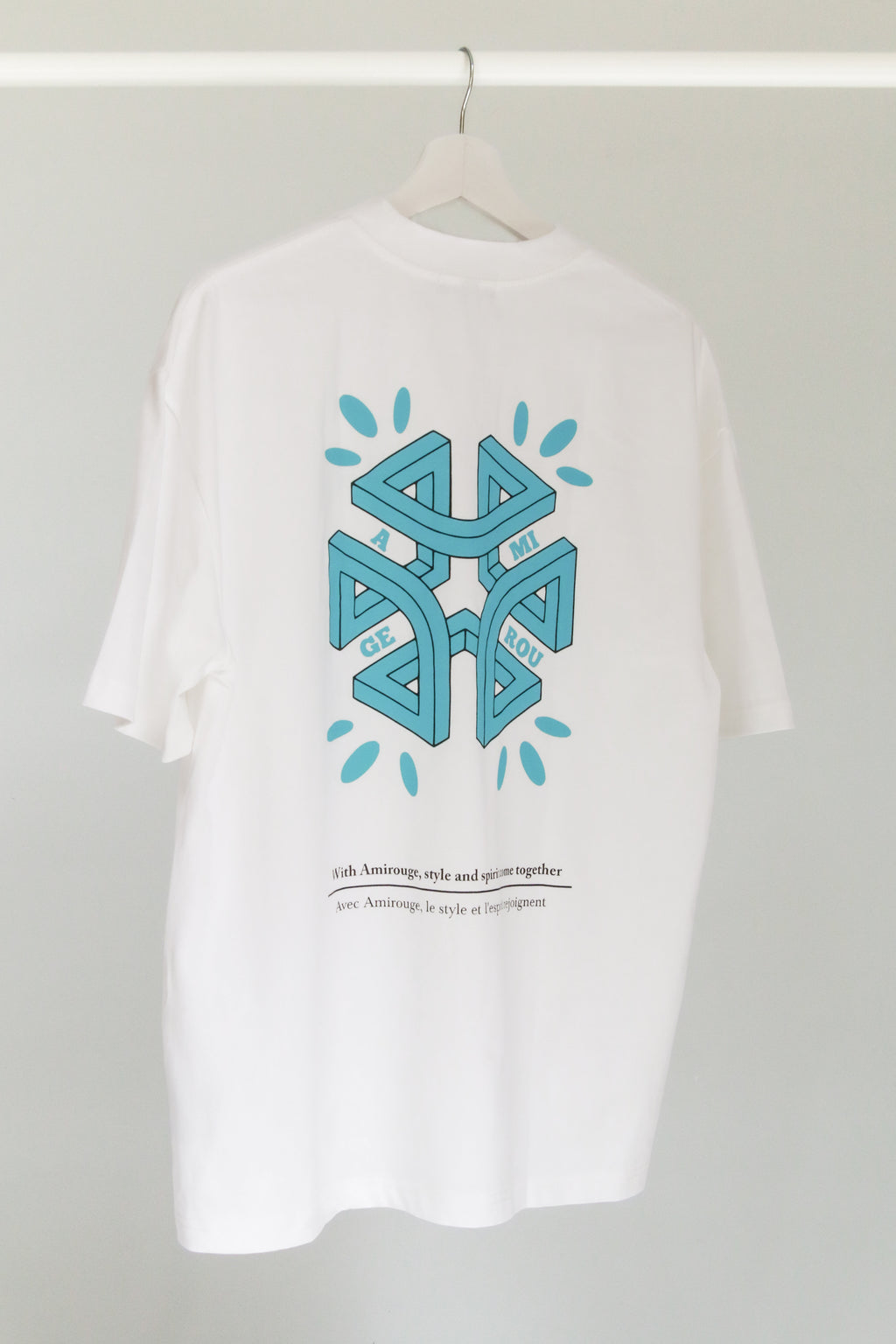 Depth Logo T-shirt White with Blue