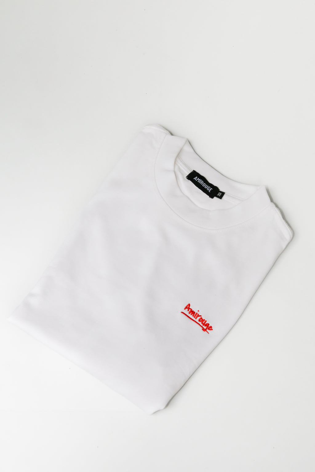 Depth Logo T-shirt White with Red