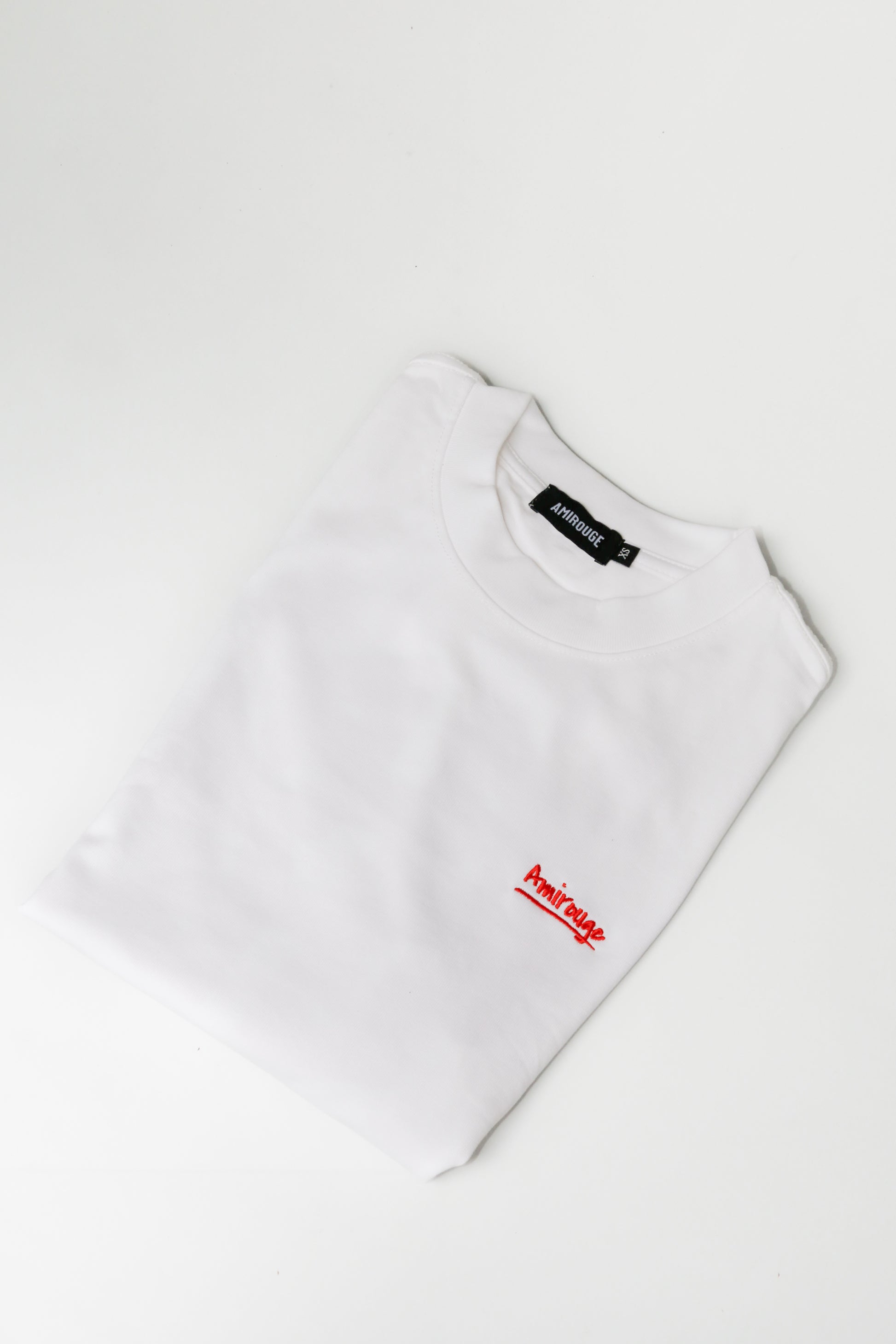 Depth Logo T-shirt White with Red