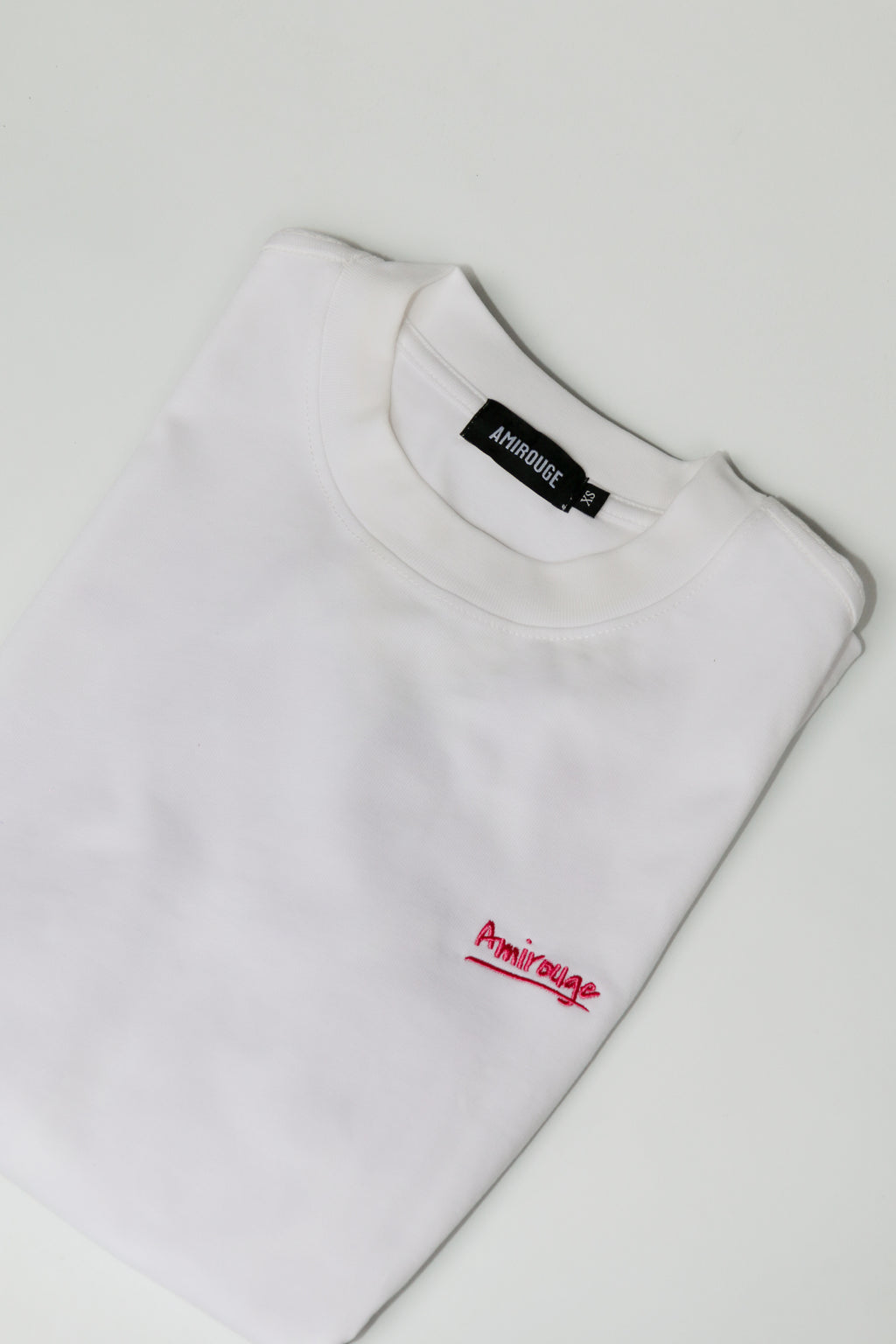 Depth Logo T-shirt White with Pink